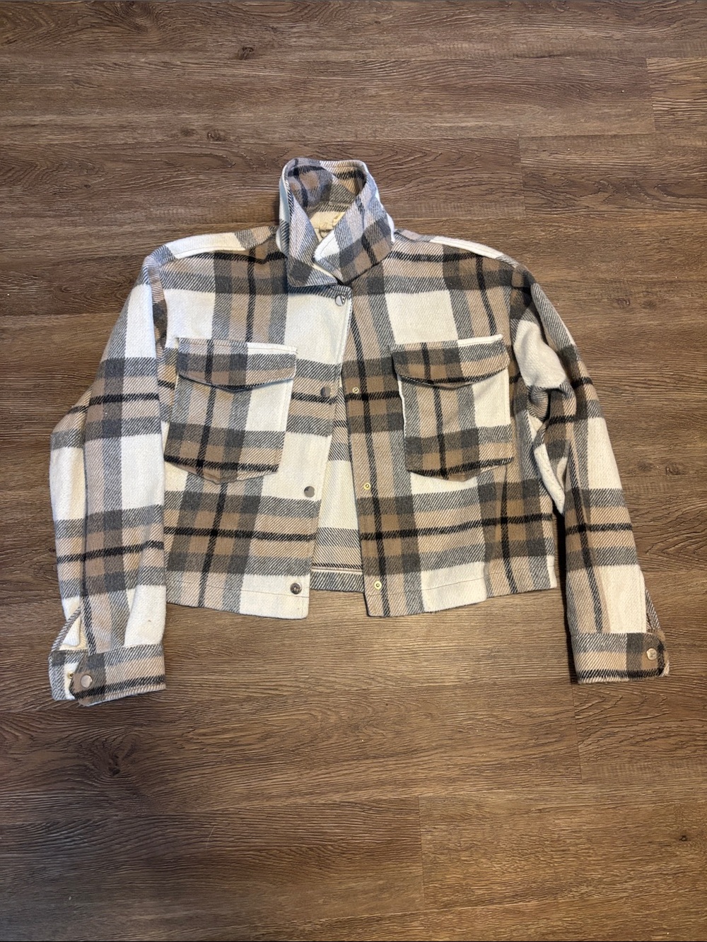 women’s flannel print jacket